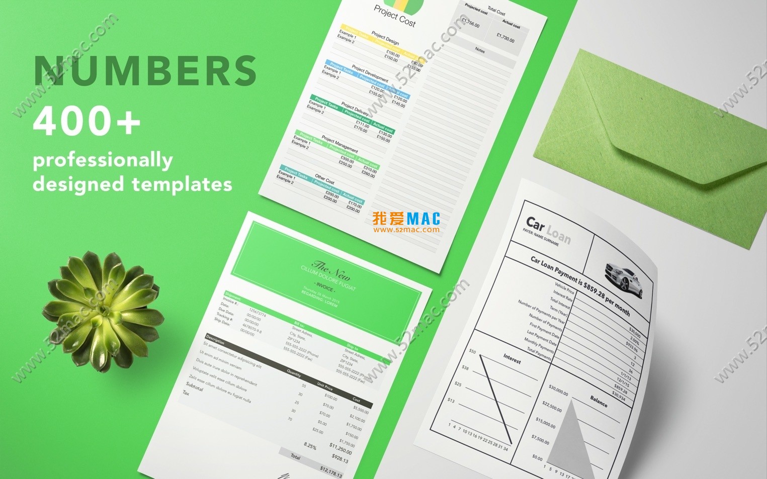 DesiGN for Numbers-Templates v5.0.3 400个Numbers模板 破解版下载_mac版_注册机_序列号 | 爱上MAC