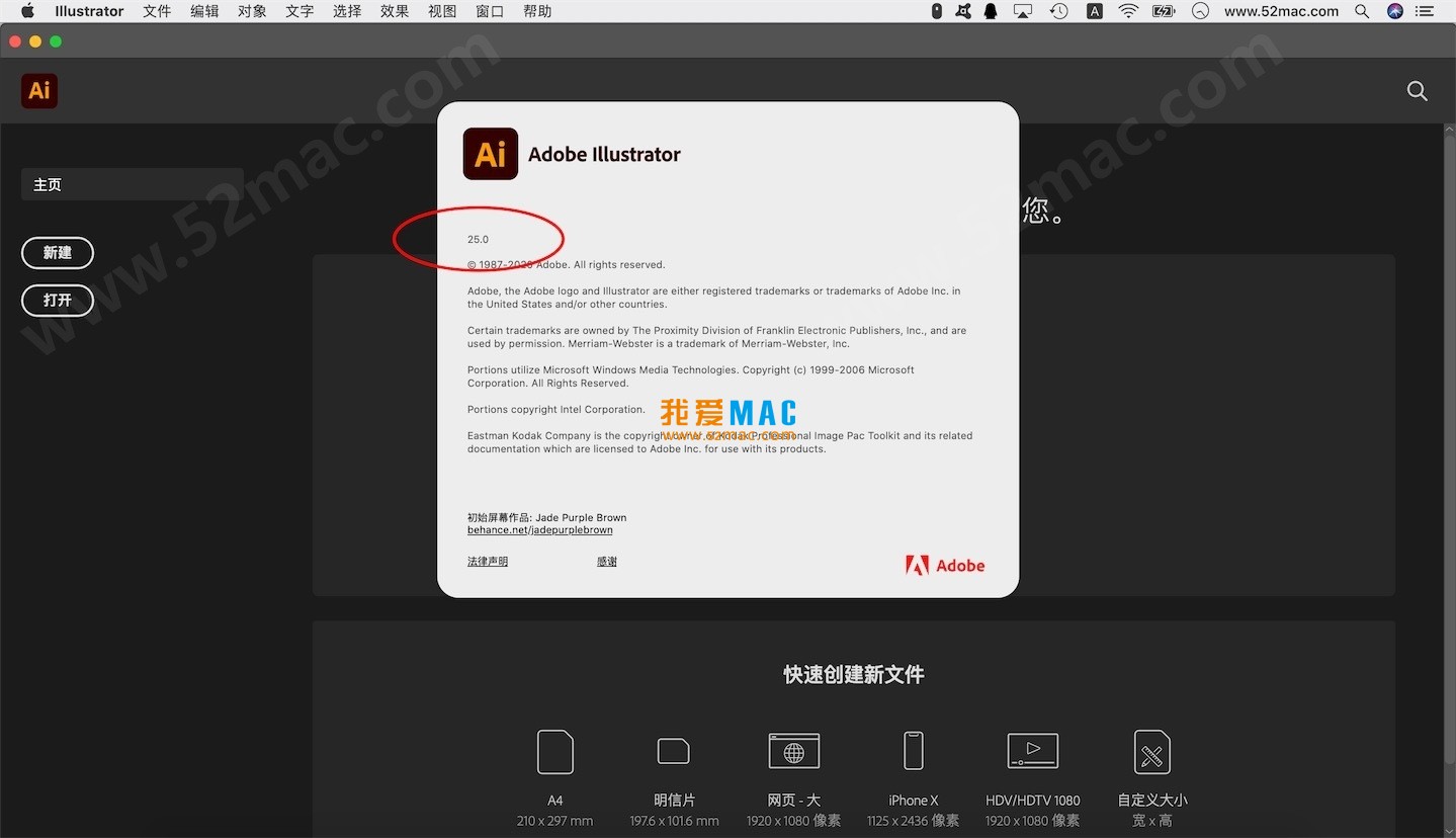 Adobe Illustrator 2021 for Mac v25.0 Ai免激活版 中文破解版下载_mac版_注册机_序列号 | 爱上MAC