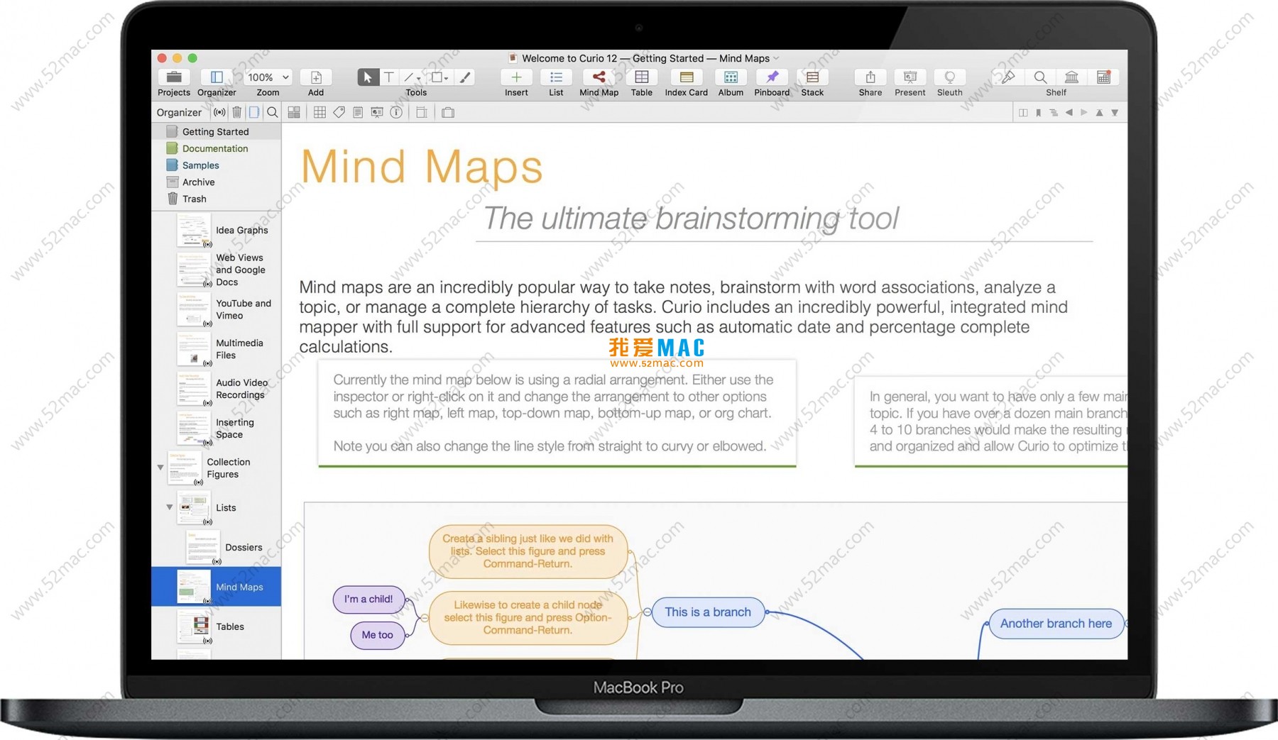 Curio 12 Pro for Mac v12.2 头脑风暴和项目管理软件 破解版下载_mac版_注册机_序列号 | 爱上MAC