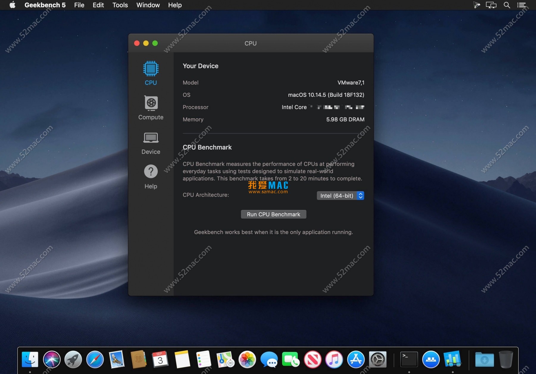 Geekbench 5 for Mac v5.0.3 系统性能测试工具 破解版下载_mac版_注册机_序列号 | 爱上MAC