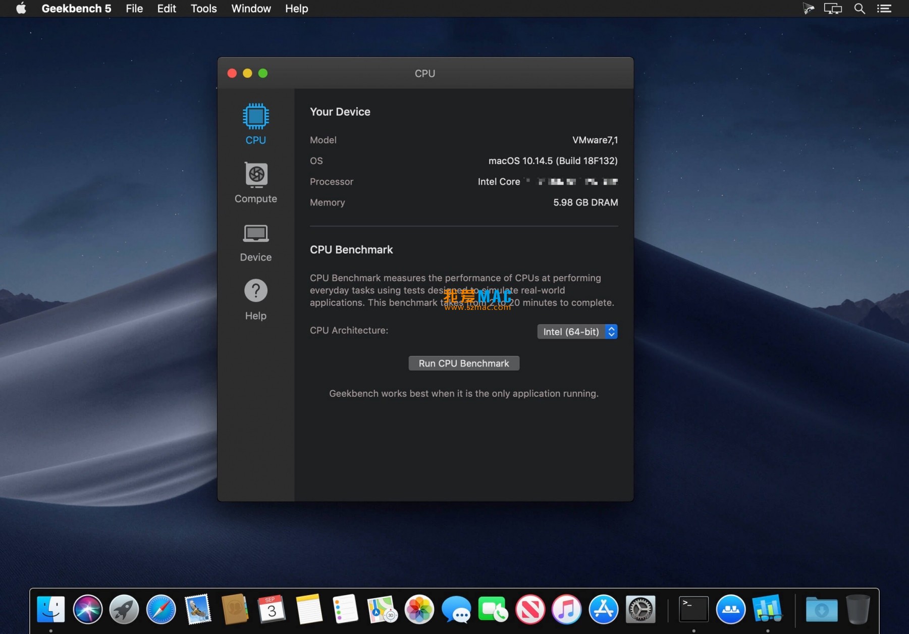 Geekbench 5 for Mac v5.2.3 系统性能测试工具 破解版下载_mac版_注册机_序列号 | 爱上MAC