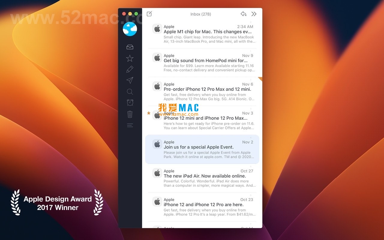 Airmail 5 for Mac v5.6.4 电子邮件客户端 中文破解版下载_mac版_注册机_序列号 | 爱上MAC
