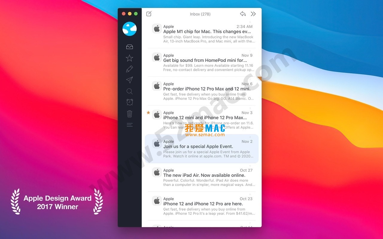 Airmail 5 for Mac v5.5.4 电子邮件客户端 中文破解版下载_mac版_注册机_序列号 | 爱上MAC