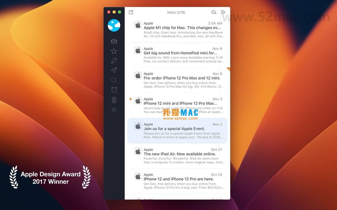 Airmail 5 for Mac v5.6 电子邮件客户端 中文破解版下载_mac版_注册机_序列号 | 爱上MAC