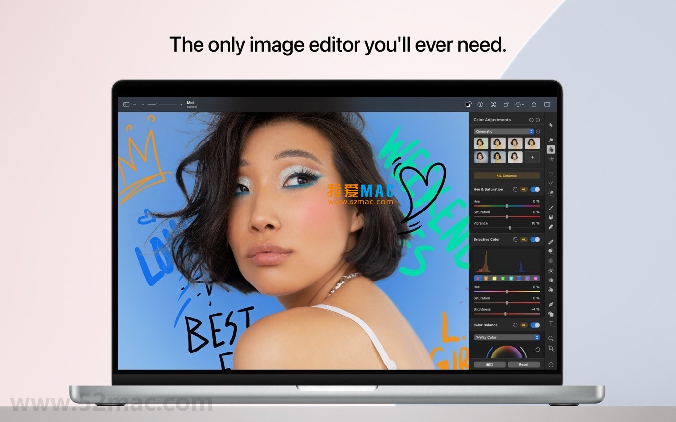Pixelmator Pro for Mac v3.6.6 强大的图像编辑软件 中文破解版下载_mac版_注册机_序列号 | 爱上MAC