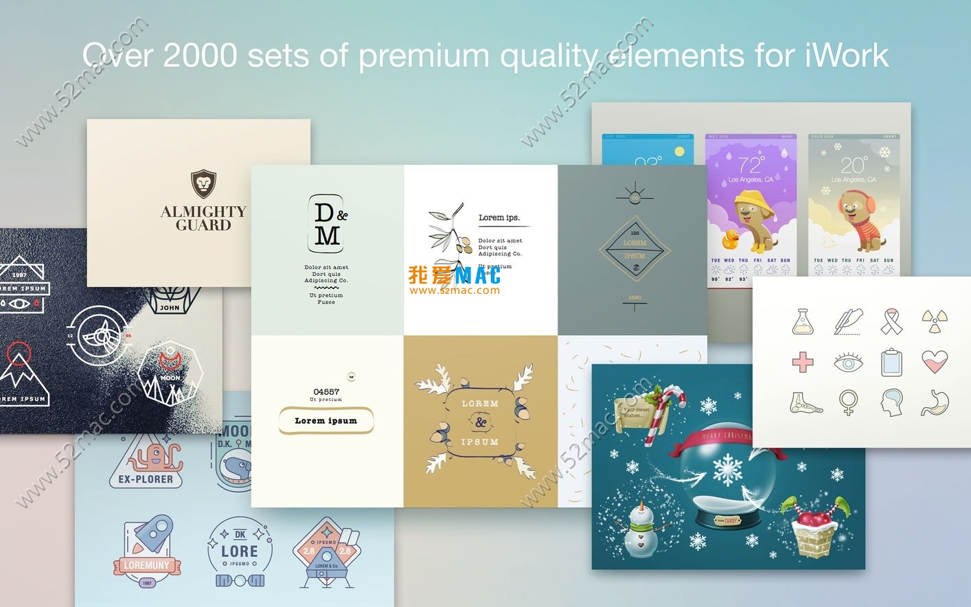 Elements Lab-Templates for Mac v3.3.2 高品质模板素材 破解版下载_mac版_注册机_序列号 | 爱上MAC