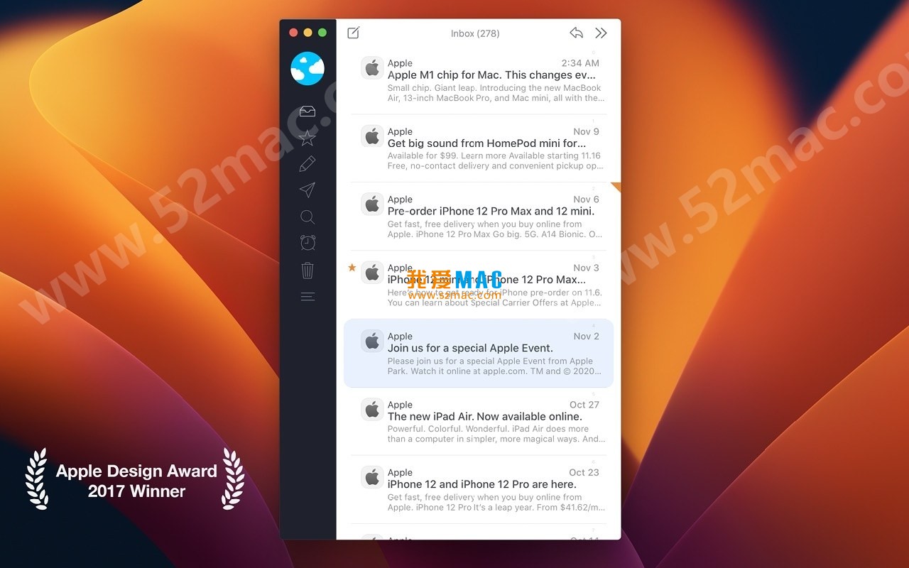 Airmail 5 for Mac v5.6.12 电子邮件客户端 中文破解版下载_mac版_注册机_序列号 | 爱上MAC