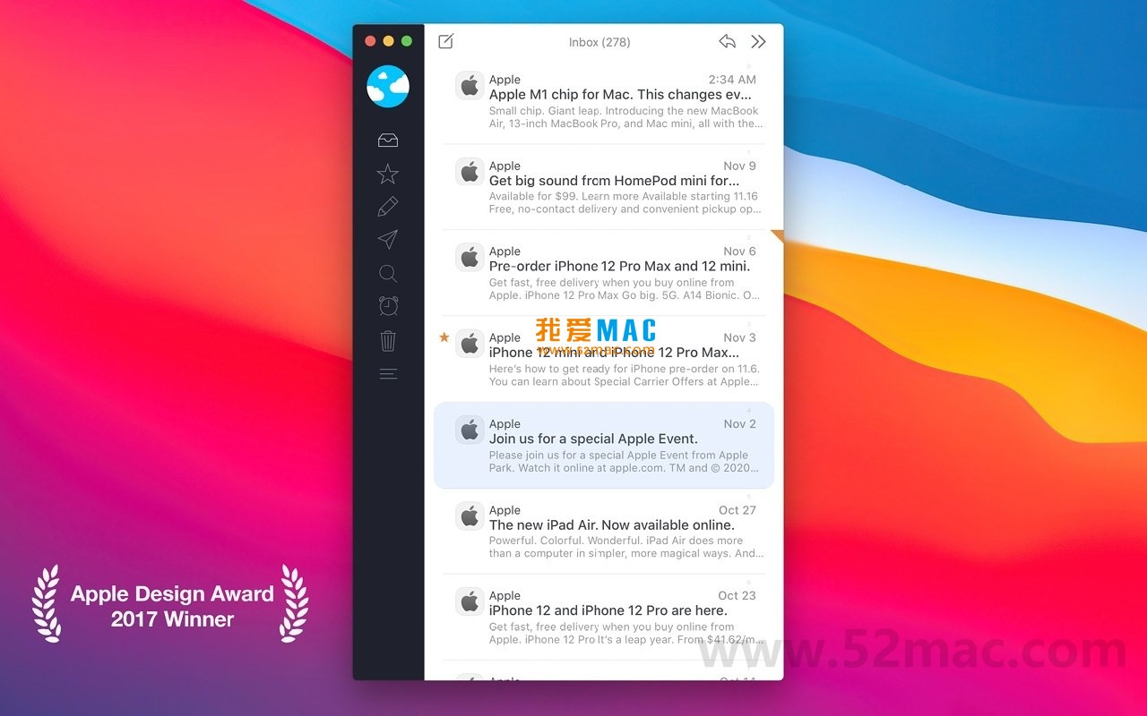 Airmail 5 for Mac v5.5 电子邮件客户端 中文破解版下载_mac版_注册机_序列号 | 爱上MAC
