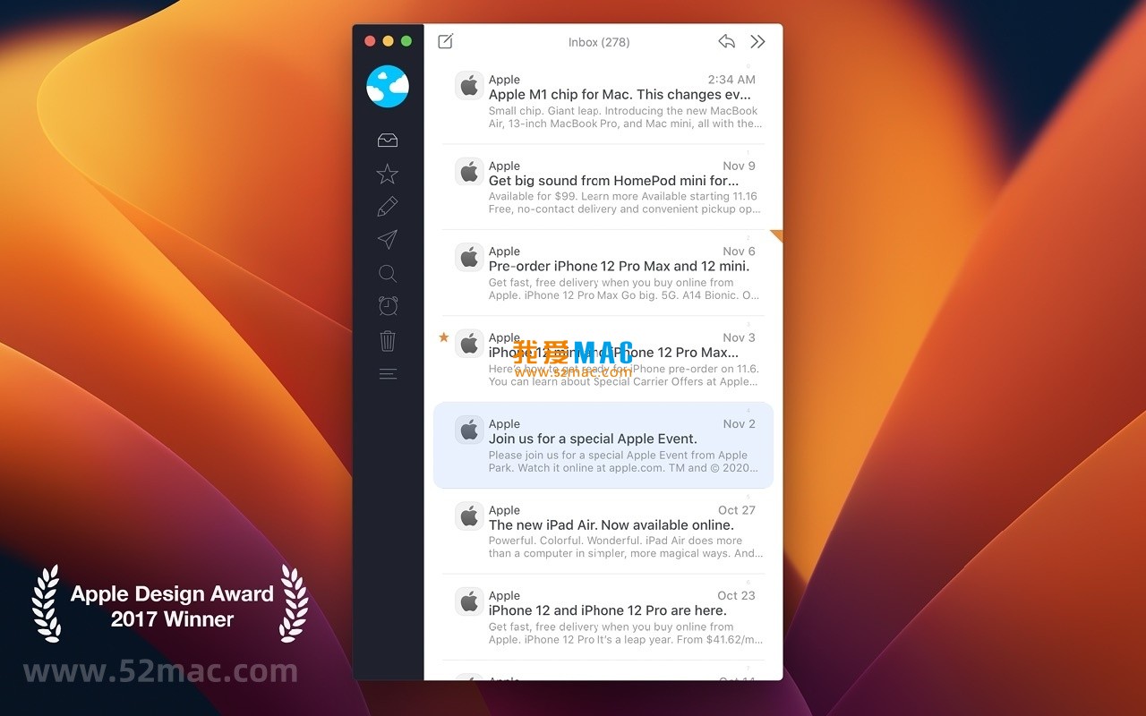 Airmail 5 for Mac v5.8.16 电子邮件客户端 中文破解版下载_mac版_注册机_序列号 | 爱上MAC