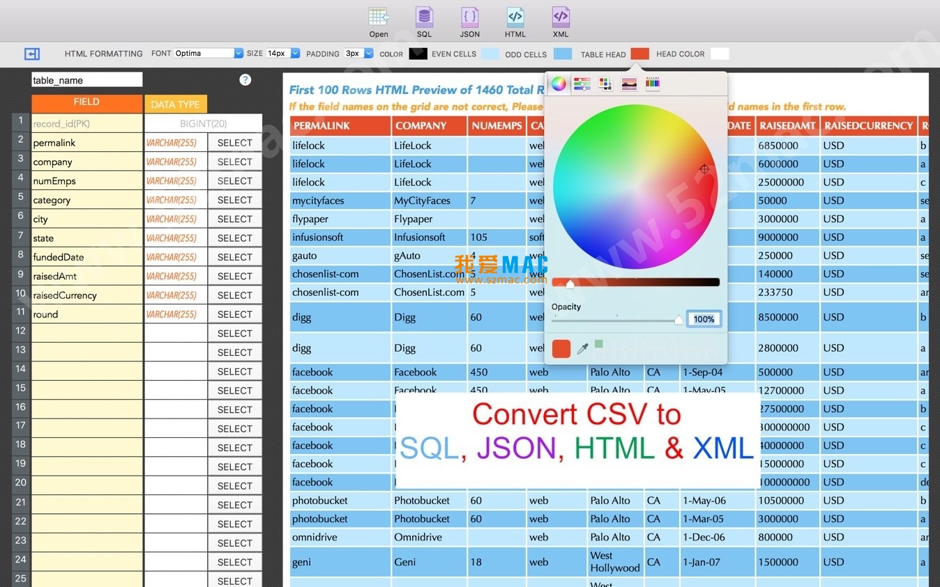 CSV Converter Pr‪o for Mac v2.1 CSV文件编辑转换工具 破解版下载_mac版_注册机_序列号 | 爱上MAC