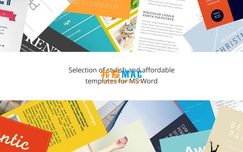 Set for MS Word 2.0 445个精美的word模板下载 模板套装_mac版_注册机_序列号_破解版 | 爱上MAC
