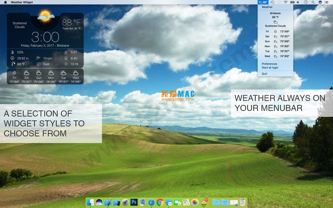 Weather Widget for Mac v3.9.6 天气预报工具 破解版下载_mac版_注册机_序列号 | 爱上MAC