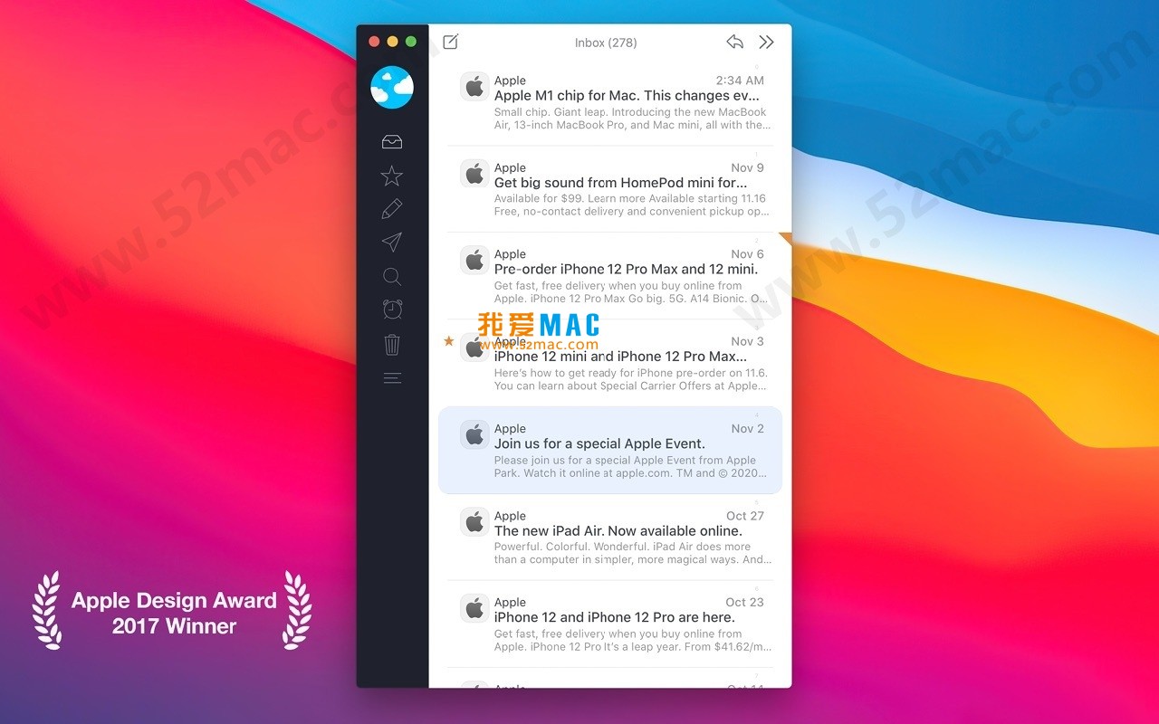Airmail 5 for Mac v5.0.4 电子邮件客户端 中文破解版下载_mac版_注册机_序列号 | 爱上MAC