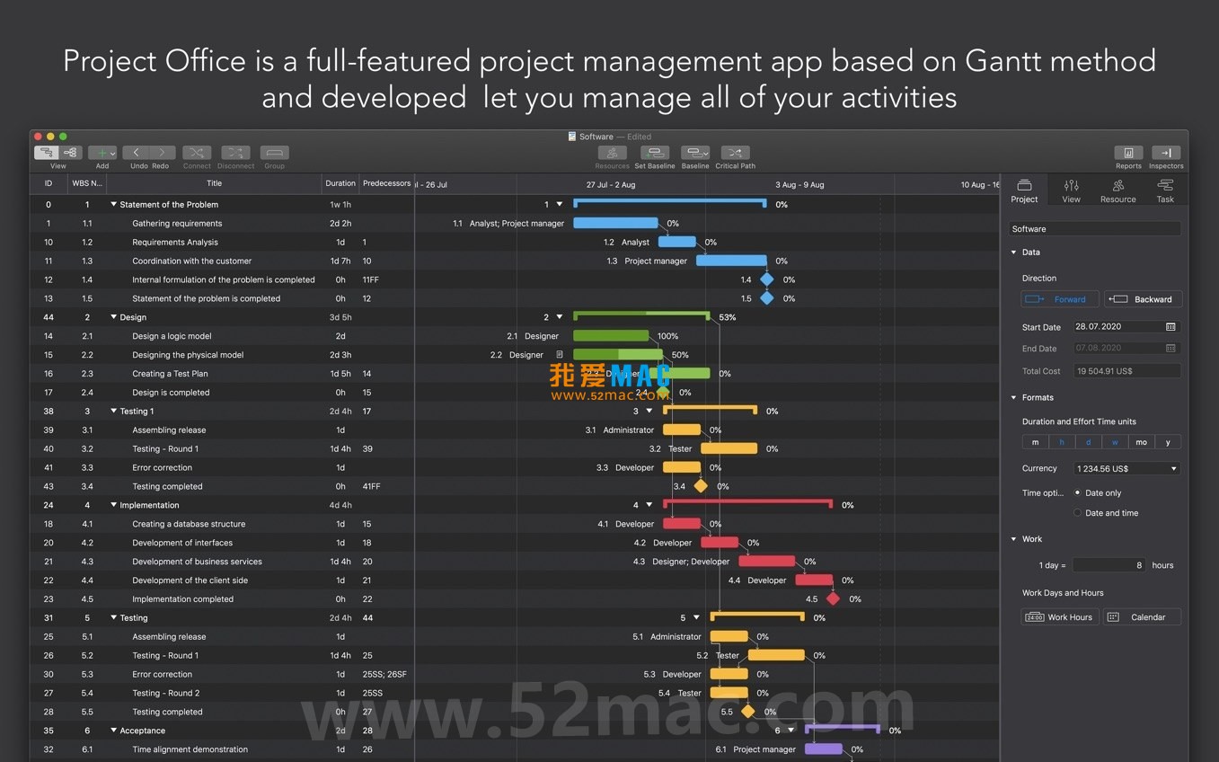 Project Office for Mac v10.0 项目办公室 甘特图 破解版下载_mac版_注册机_序列号 | 爱上MAC