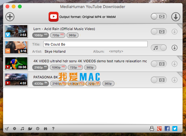 MediaHuman YouTube Downloader for Mac v3.9.9.30 破解版下载_mac版_注册机_序列号 | 爱上MAC
