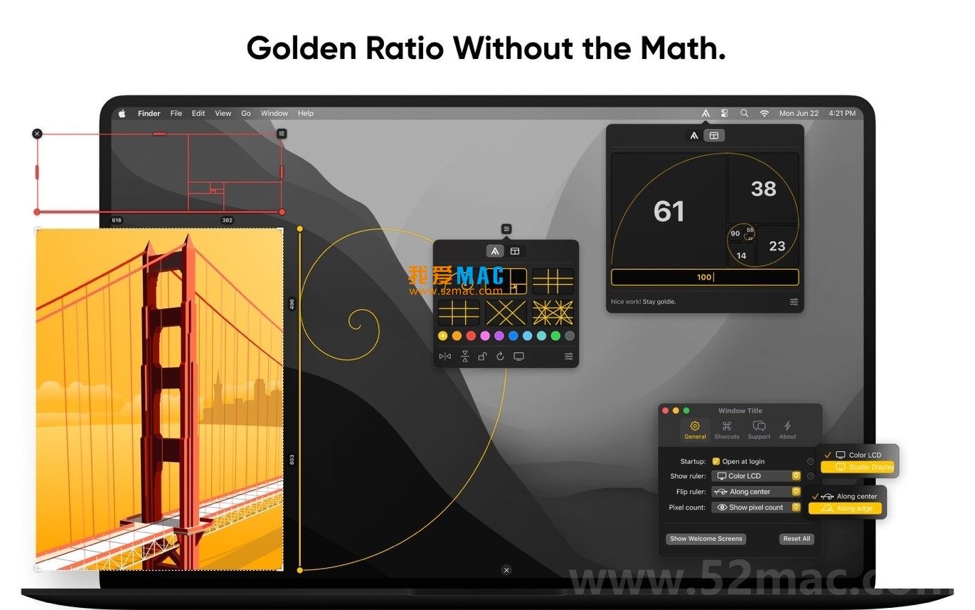 Goldie for Mac v2.2.2 黄金比例尺工具 破解版下载_mac版_注册机_序列号 | 爱上MAC