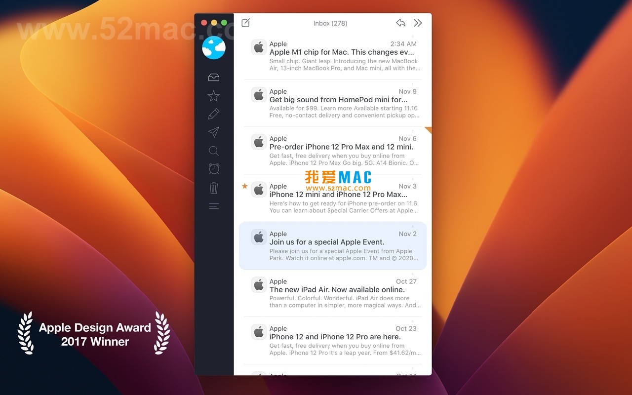 Airmail 5 for Mac v5.8.1 电子邮件客户端 中文破解版下载_mac版_注册机_序列号 | 爱上MAC