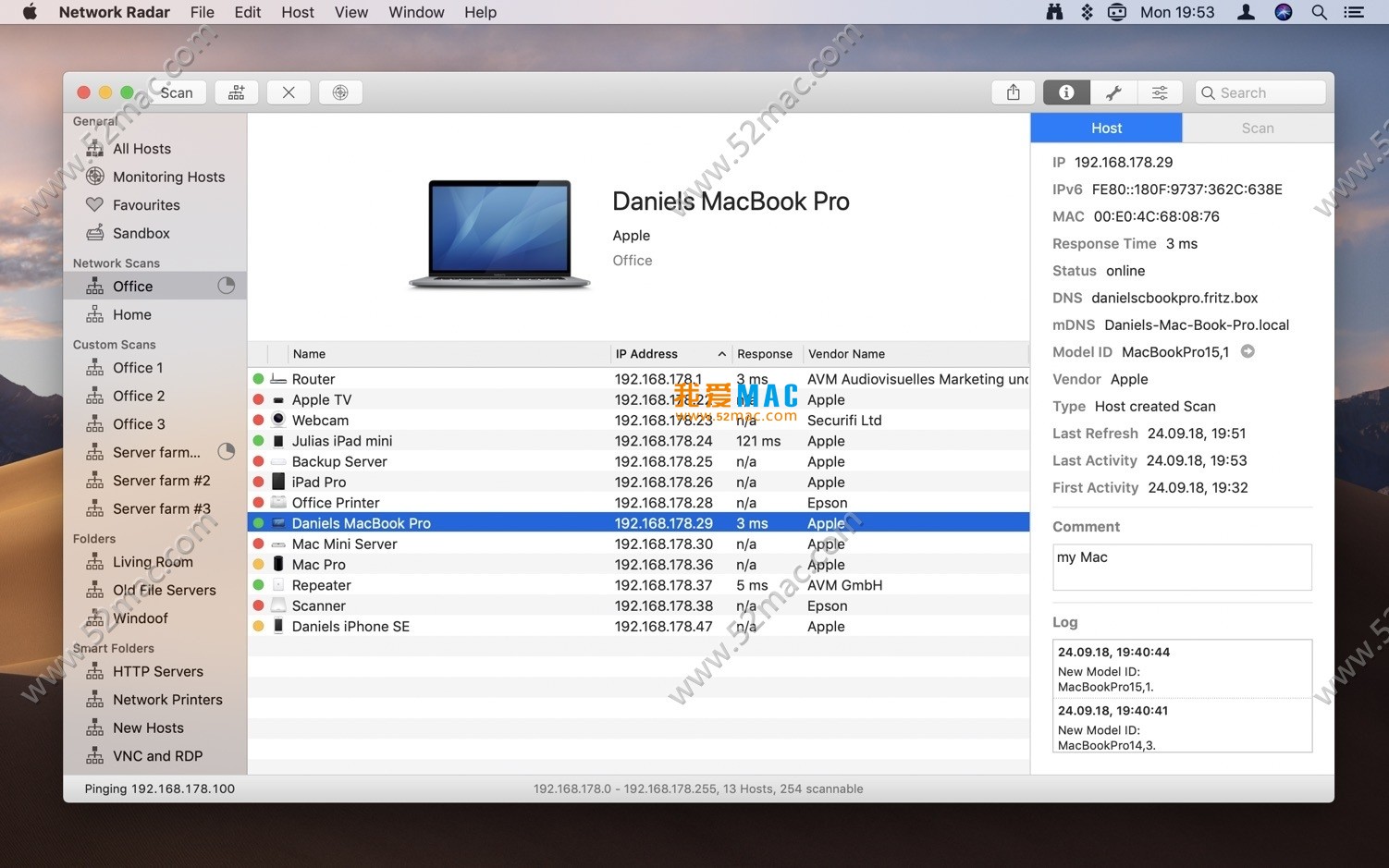 Network Radar for Mac v2.7 网络扫描工具 破解版下载_mac版_注册机_序列号 | 爱上MAC