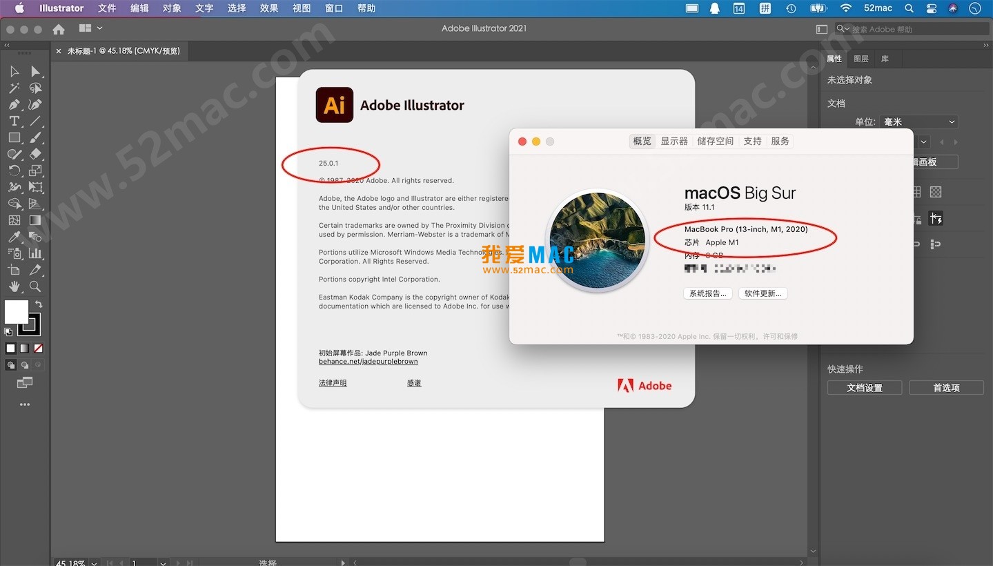Adobe Illustrator 2021 for Mac v25.0.1 Ai免激活M1专版 中文破解版下载_mac版_注册机_序列号 | 爱上MAC