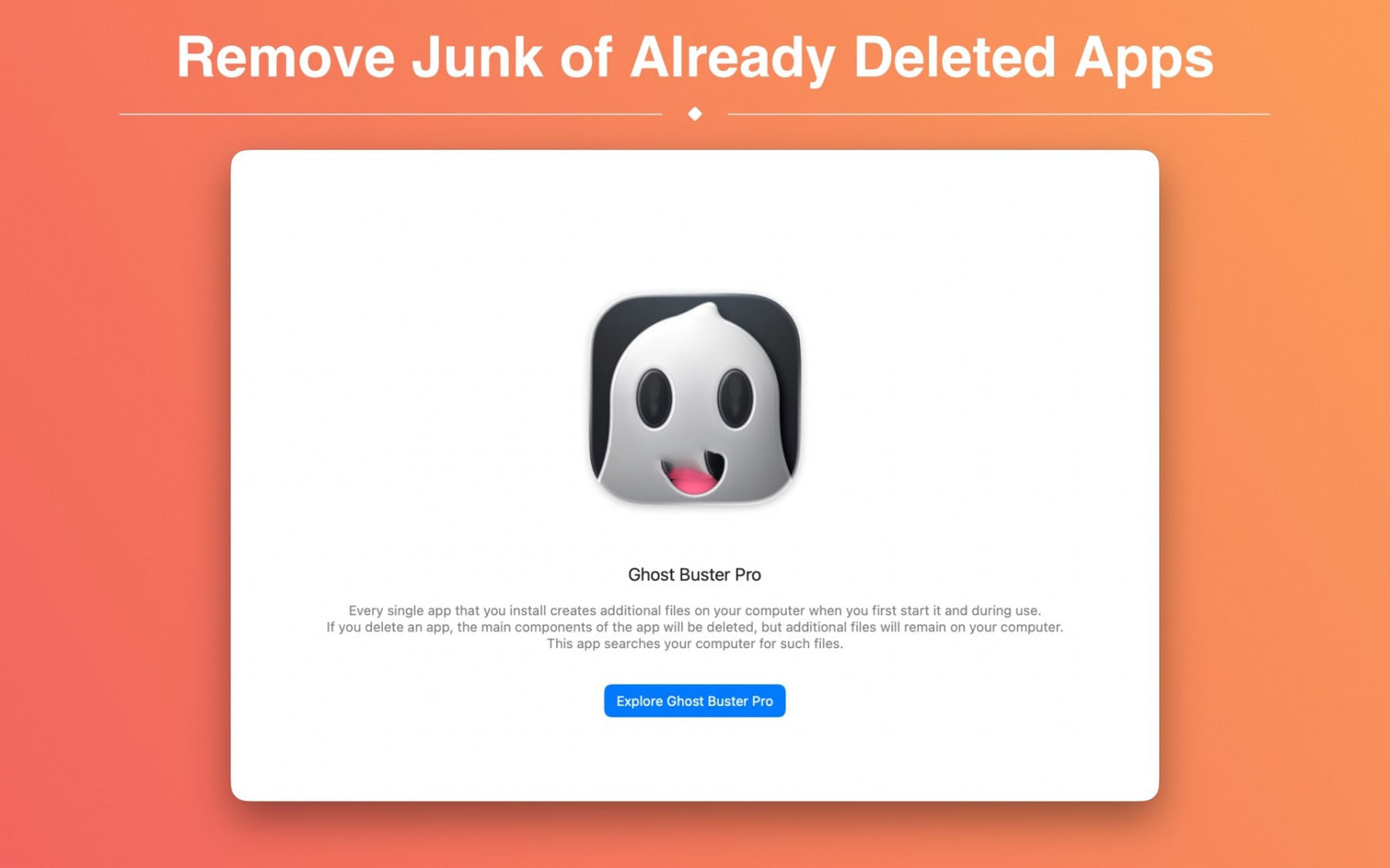 Ghost Buster Pro for Mac v5.1.0 电脑清理优化软件 中文激活版下载